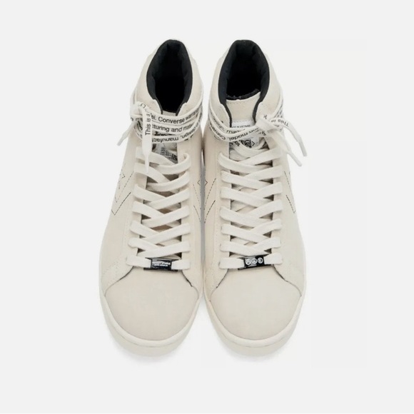 Converse x Midnight Studios Pro Leather Mid Off-White Size 6.5 US MEN 8 US WM - Picture 4 of 5